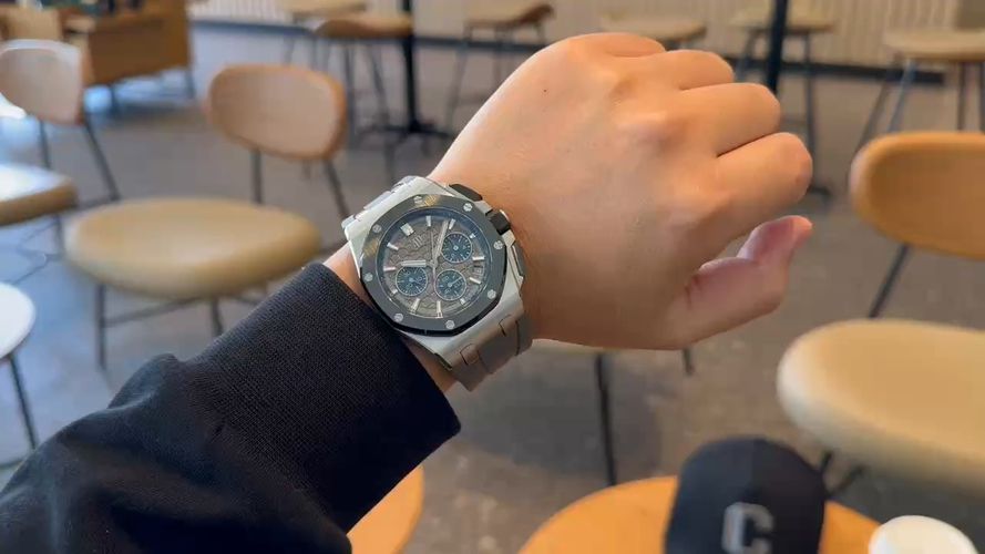Audemars Piguet Royal Oak Offshore 26420 316 Stainless Steel Rubber strap 44 mm Date display LS Factory Configuration D6F0A2 1:1 Superclone