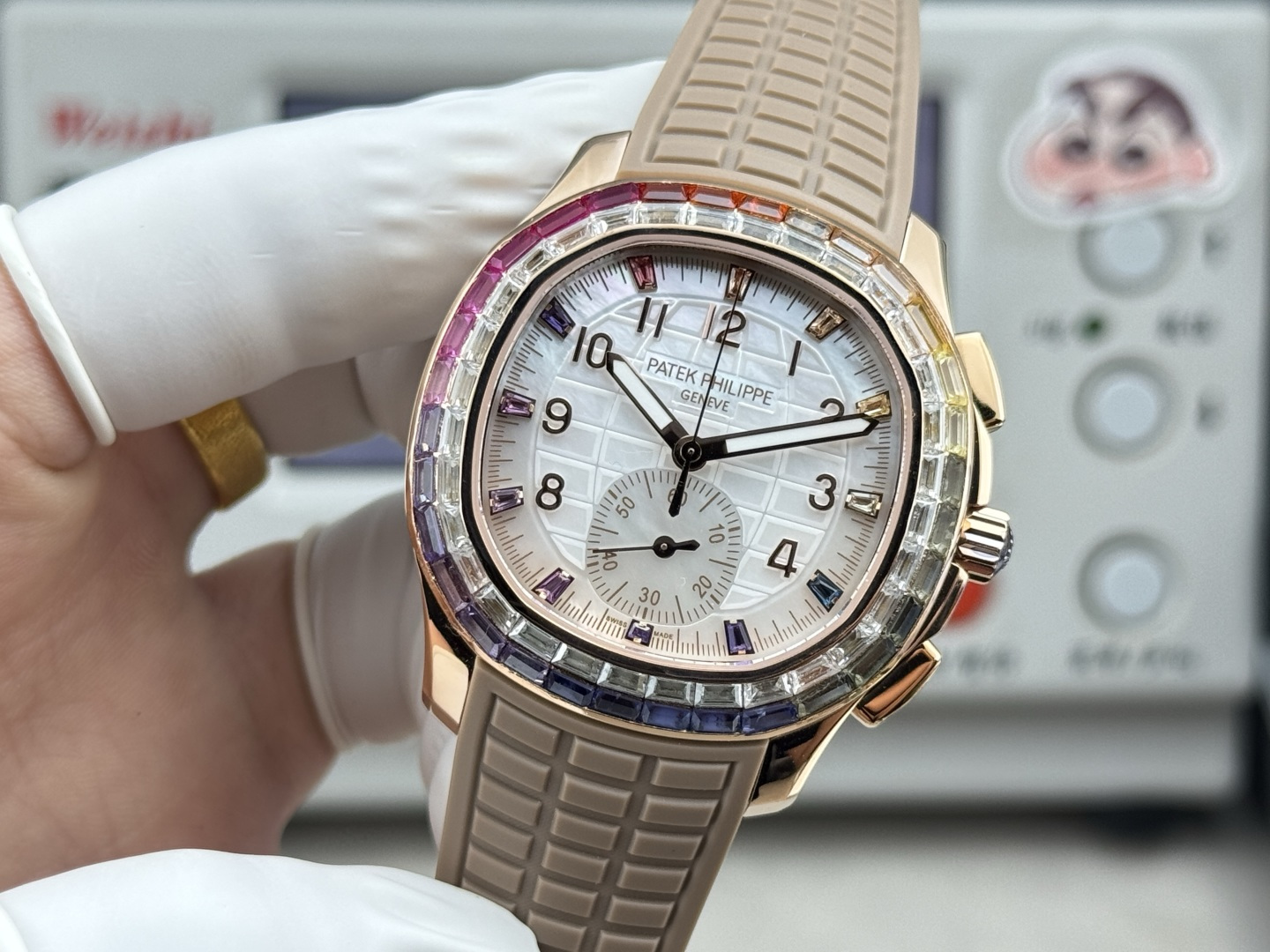 Patek Philippe Aquanaut Luce 7968/300R-001 Rainbow Chronograph 1:1 Superclone - Image 108