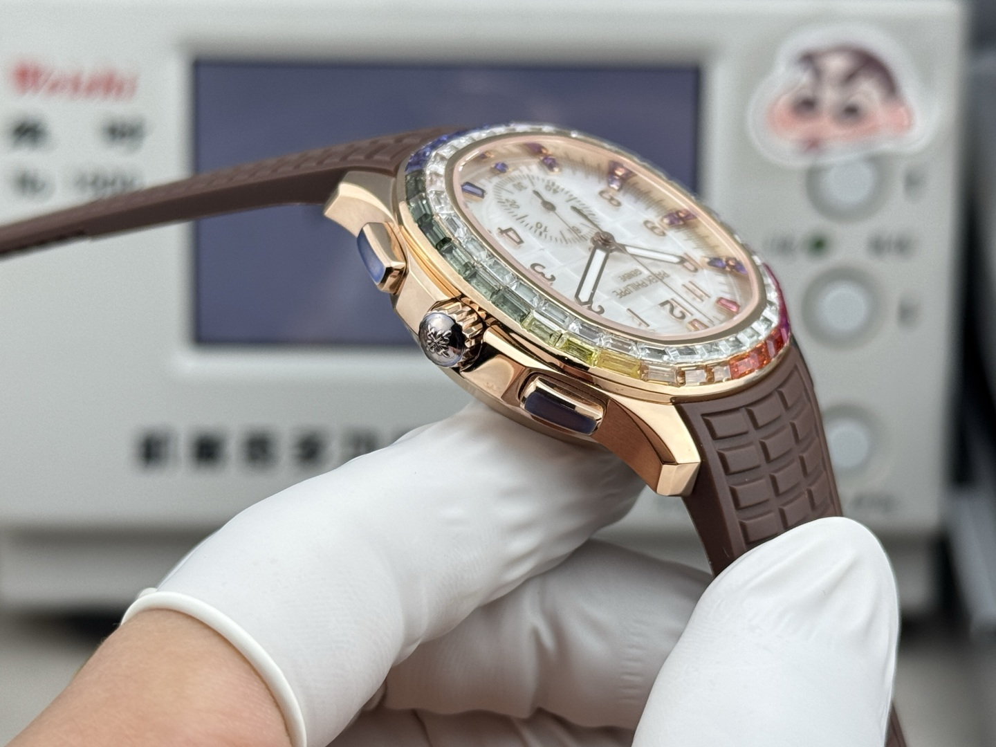 Patek Philippe Aquanaut Luce 7968/300R-001 Rainbow Chronograph 1:1 Superclone - Image 169