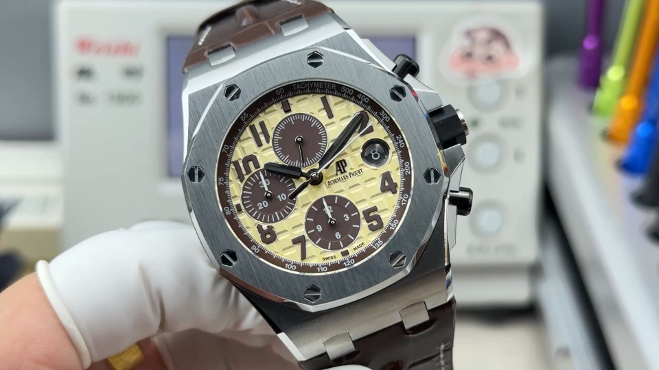 Audemars Piguet Royal Oak Offshore 26470 Stainless steel Rubber strap 42 mm Chronograph LS Factory Configuration D9C674 1:1 Superclone