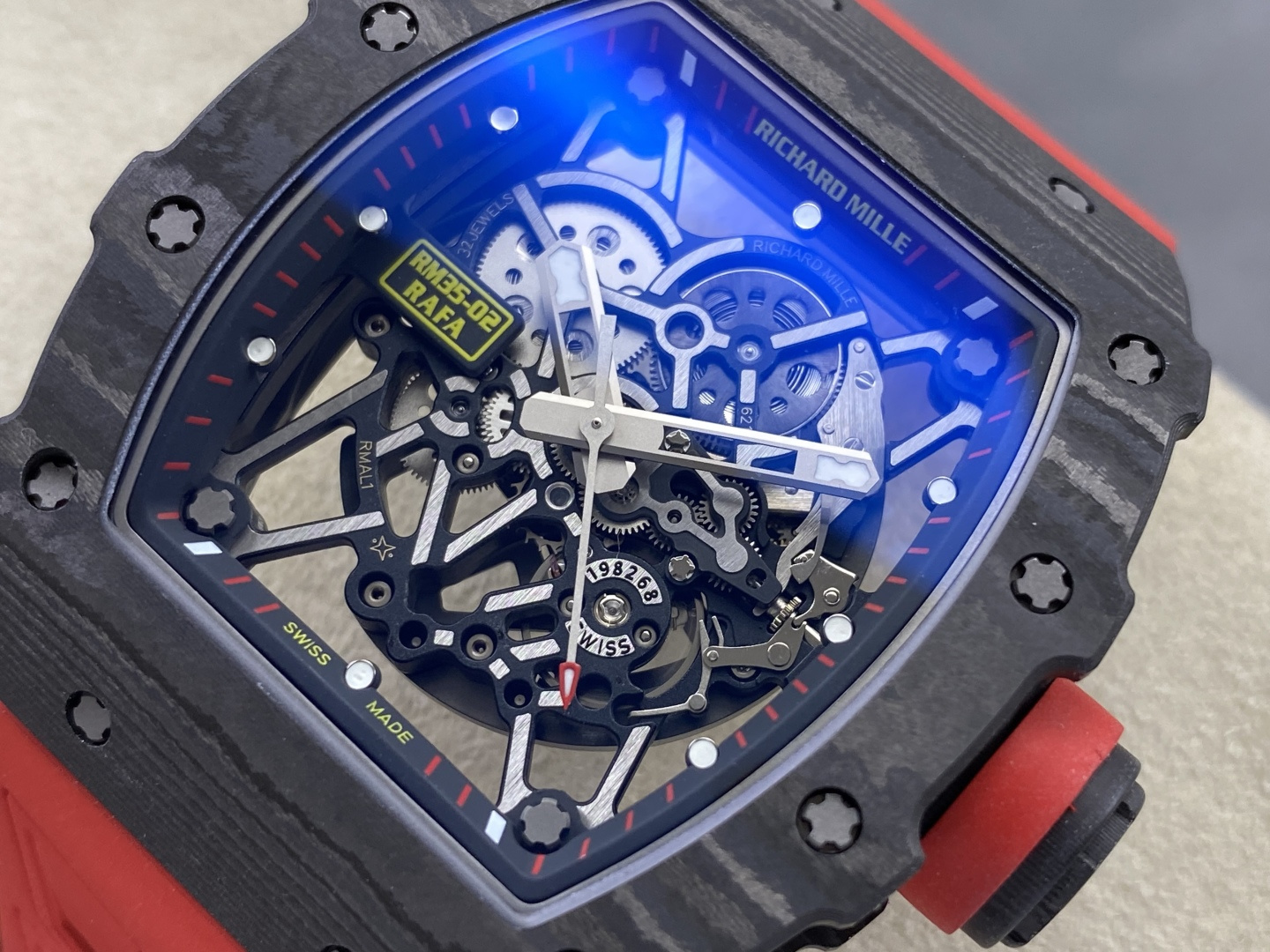 Richard Mille RM 035 RM35-02 Rubber strap 1:1 Superclone - Image 10