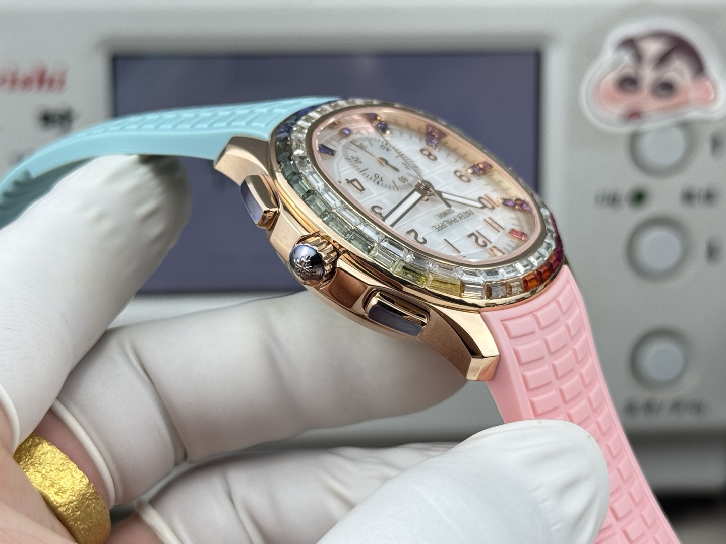 Patek Philippe Aquanaut Luce 7968/300R-001 Rainbow Chronograph 1:1 Superclone - Image 59