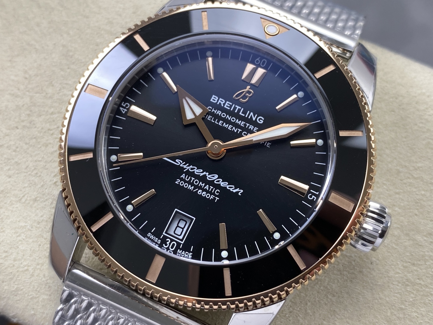 Breitling Superocean Heritage Rubber strap 42 mm GF Factory Configuration 5942F3 1:1 Superclone - Image 7