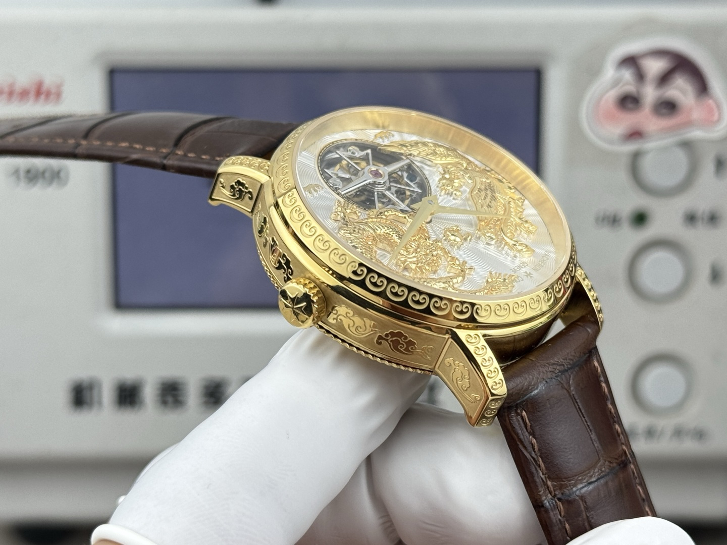 Vacheron Constantin Traditionnelle Rose-gold tone Black dial 41 mm Tourbillon Manual-wind ANT Factory Configuration 28CC15 1:1 Superclone - Image 9
