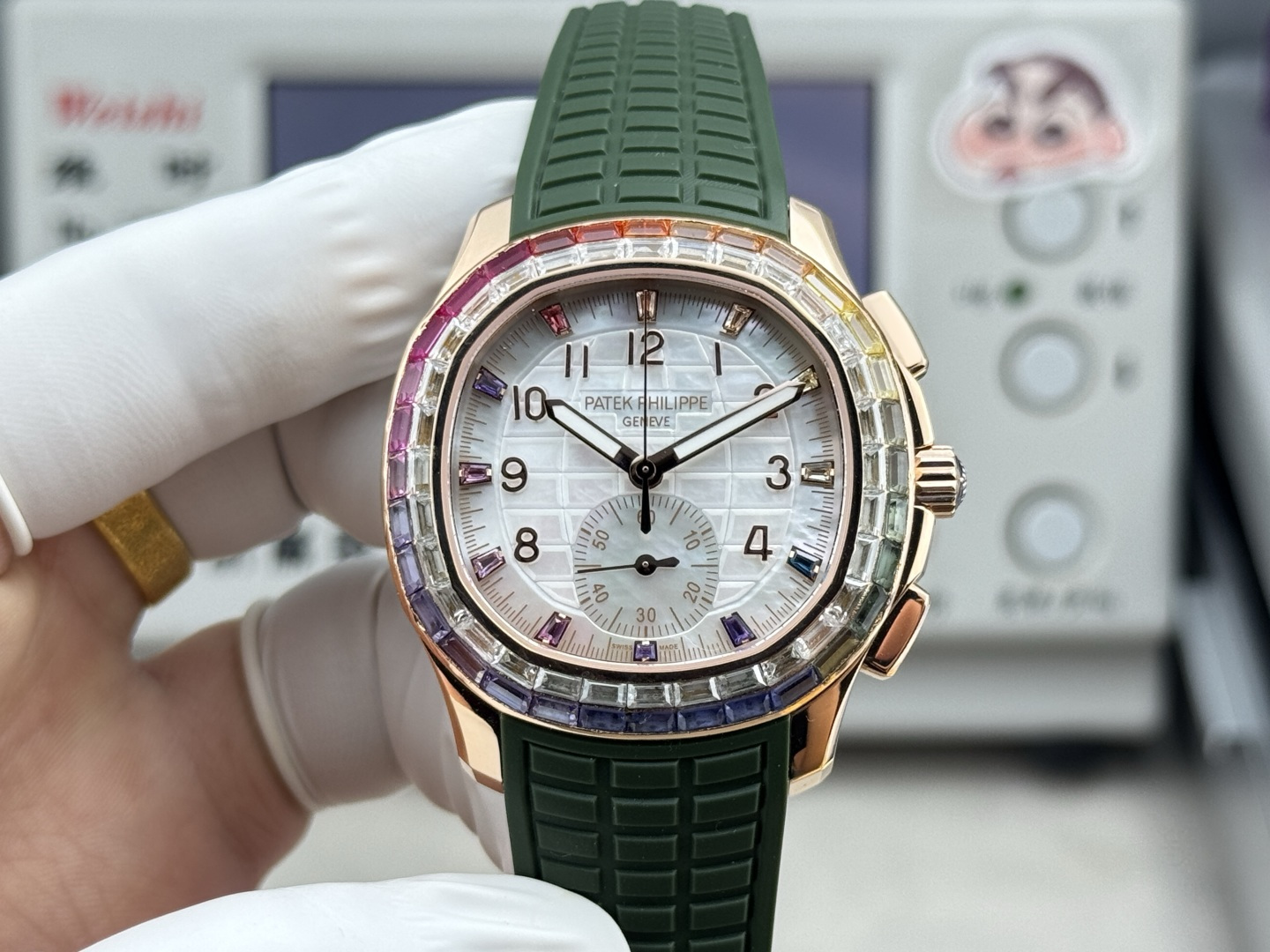 Patek Philippe Aquanaut Luce 7968/300R-001 Rainbow Chronograph 1:1 Superclone - Image 4