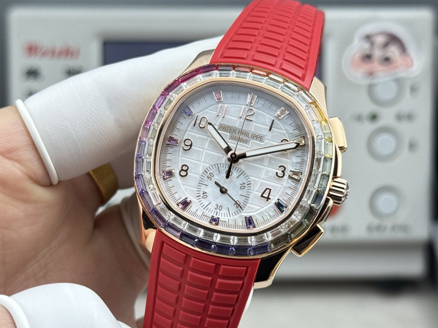Patek Philippe Aquanaut Luce 7968/300R-001 Rainbow Chronograph 1:1 Superclone - Image 12