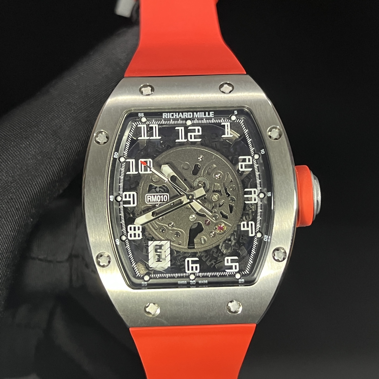 Richard Mille RM 010 RM010 Stainless steel Rubber strap 1:1 Superclone - Image 3