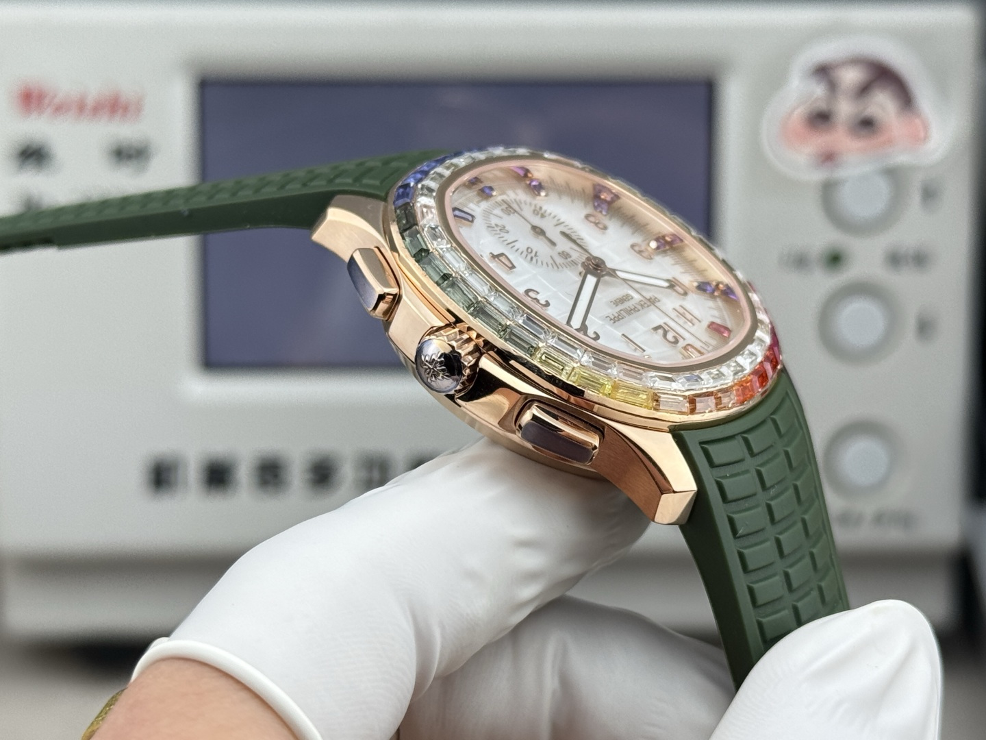 Patek Philippe Aquanaut Luce 7968/300R-001 Rainbow Chronograph 1:1 Superclone - Image 58