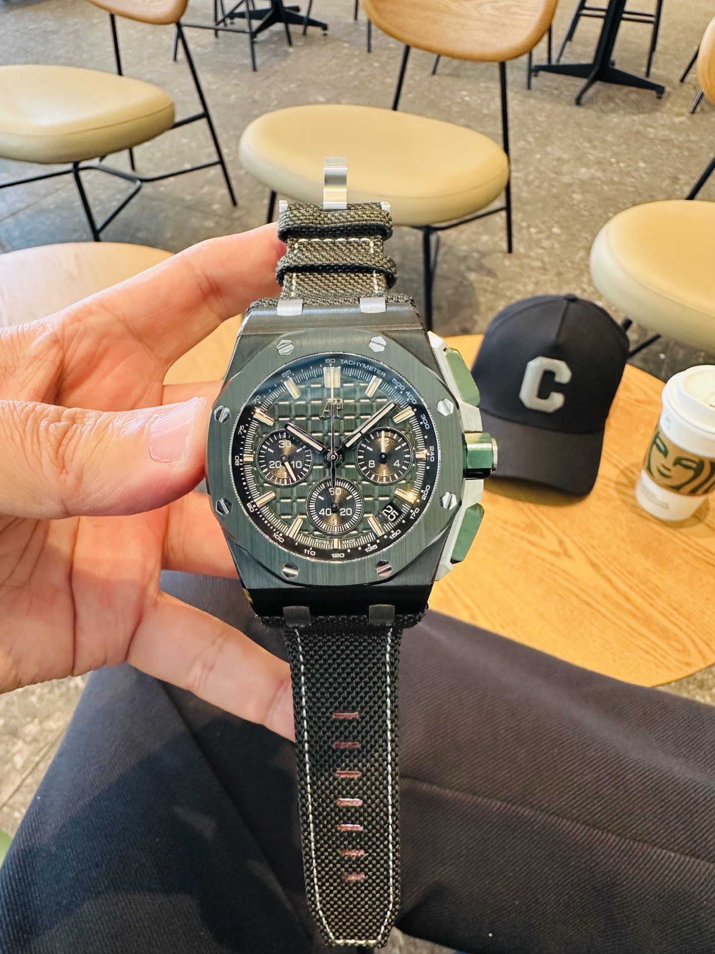 Audemars Piguet Royal Oak Offshore 26420 316 Stainless Steel Rubber strap 44 mm Date display LS Factory Configuration 66D2DB 1:1 Superclone - Image 4