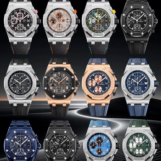 Audemars Piguet Royal Oak Offshore 26238 Stainless steel Rubber strap 42 mm Chronograph Configuration 7C9127 1:1 Superclone