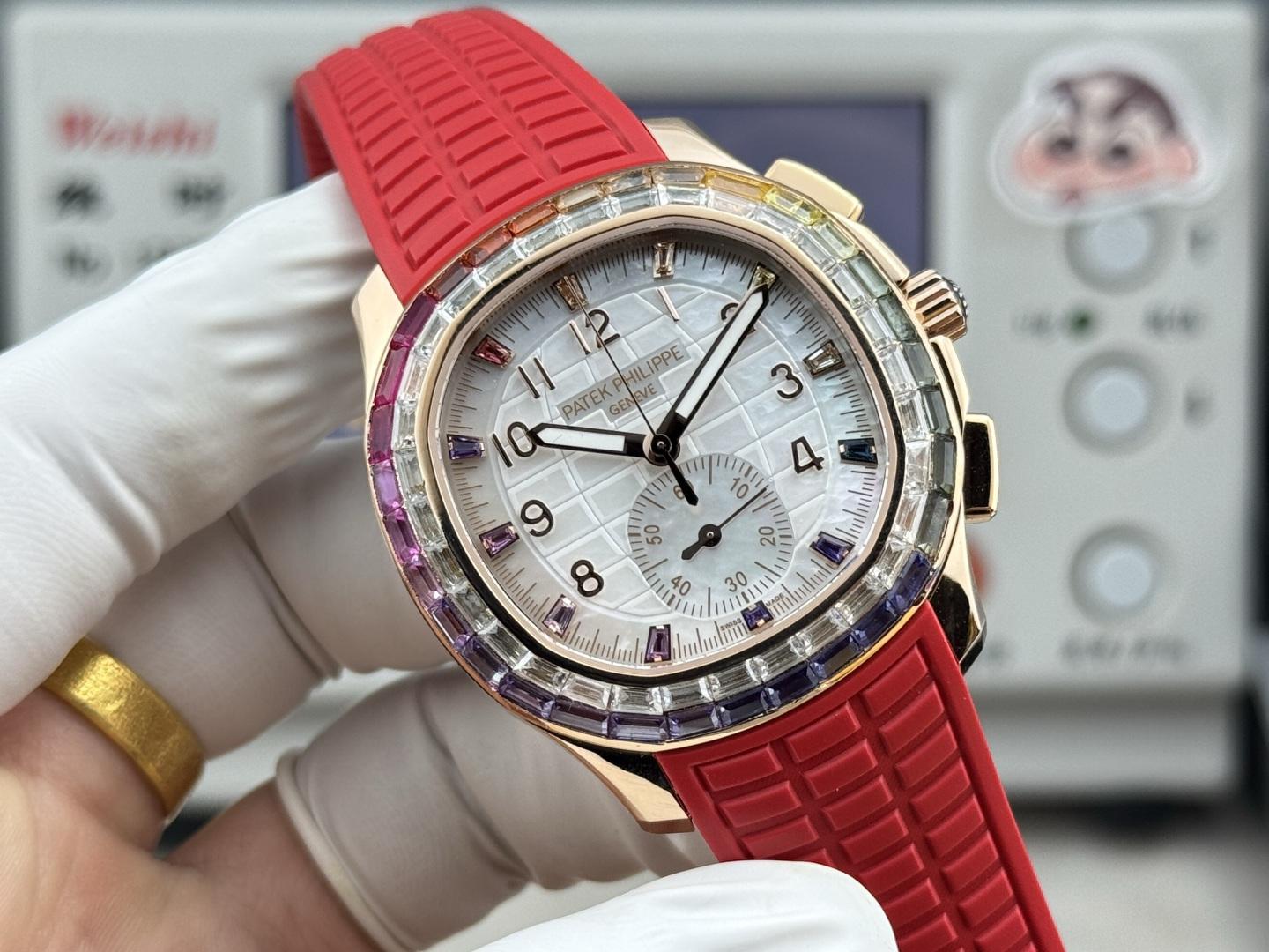 Patek Philippe Aquanaut Luce 7968/300R-001 Rainbow Chronograph 1:1 Superclone - Image 96