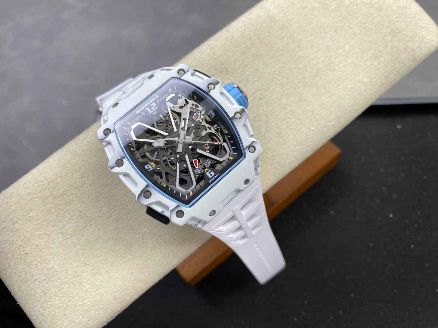 Richard Mille RM 035 RM35 Carbon composite 43.15 x 49.95 mm Skeleton / openworked CLEAN Factory Configuration 1779E8 1:1 Superclone