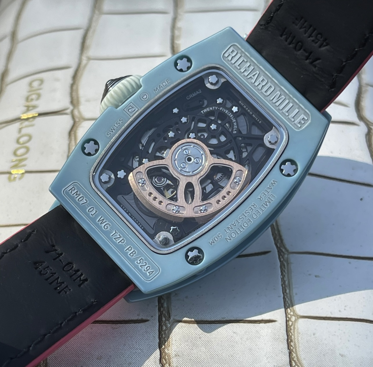 Richard Mille RM 07 RM07-01 Ceramic 45 x 31 mm Configuration 36388C 1:1 Superclone - Image 3