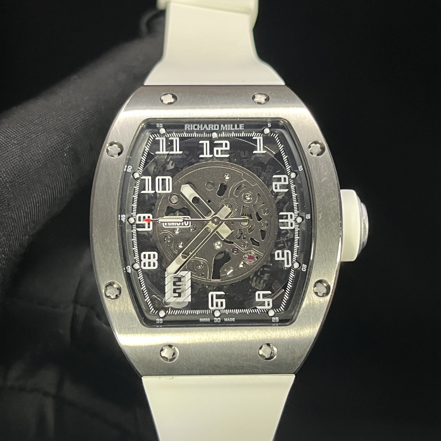 Richard Mille RM 010 RM010 Stainless steel Rubber strap 1:1 Superclone - Image 4