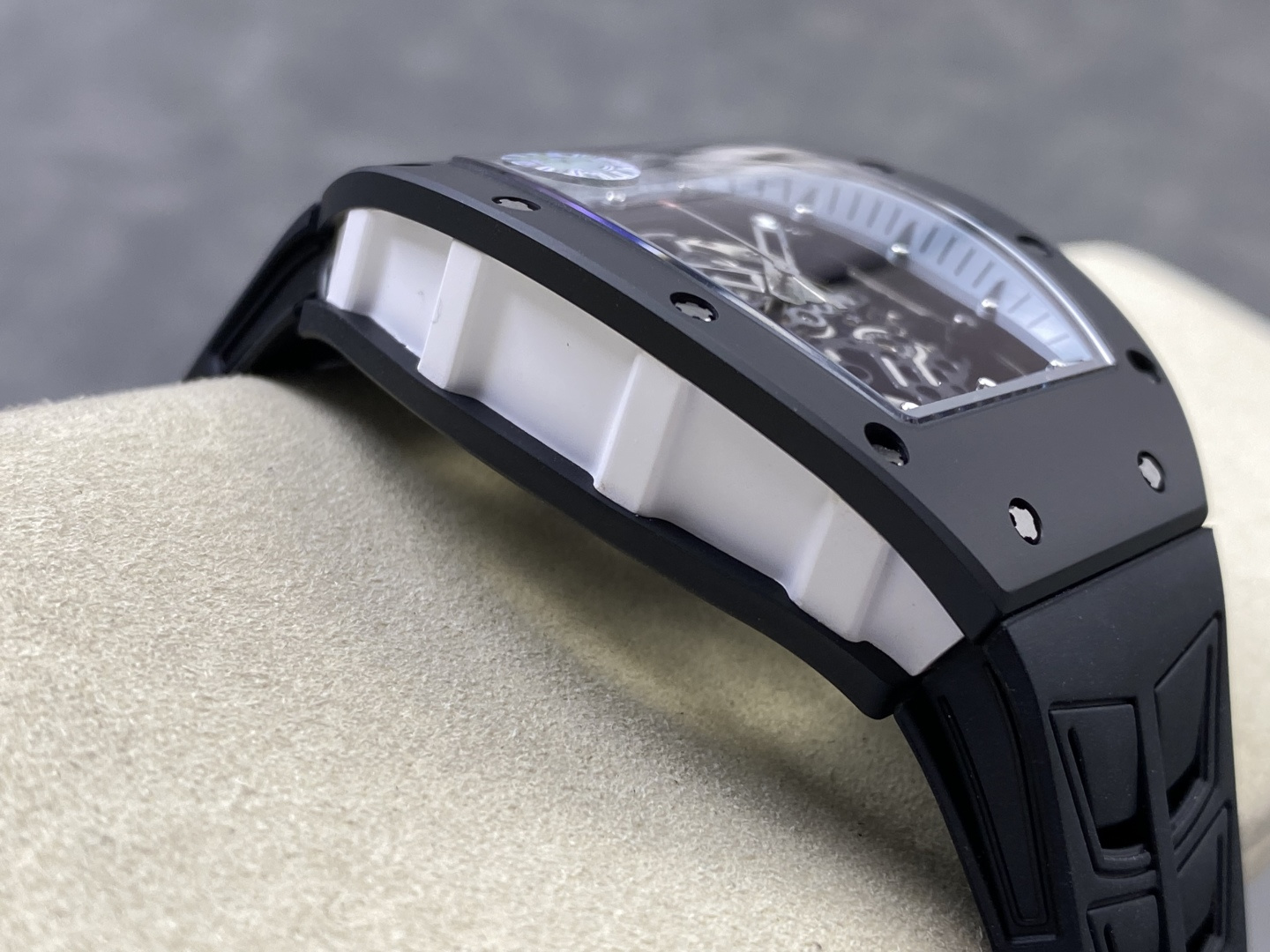 Richard Mille RM 055 RM055 Black Ceramic 42.70 mm Manual-wind ZF Factory Configuration AA7835 1:1 Superclone - Image 4