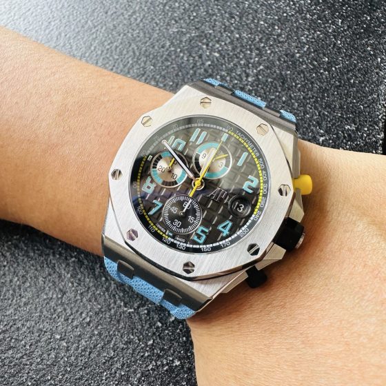 Audemars Piguet Royal Oak Offshore 26238 Stainless steel Rubber strap 42 mm Chronograph Configuration 623A9B 1:1 Superclone