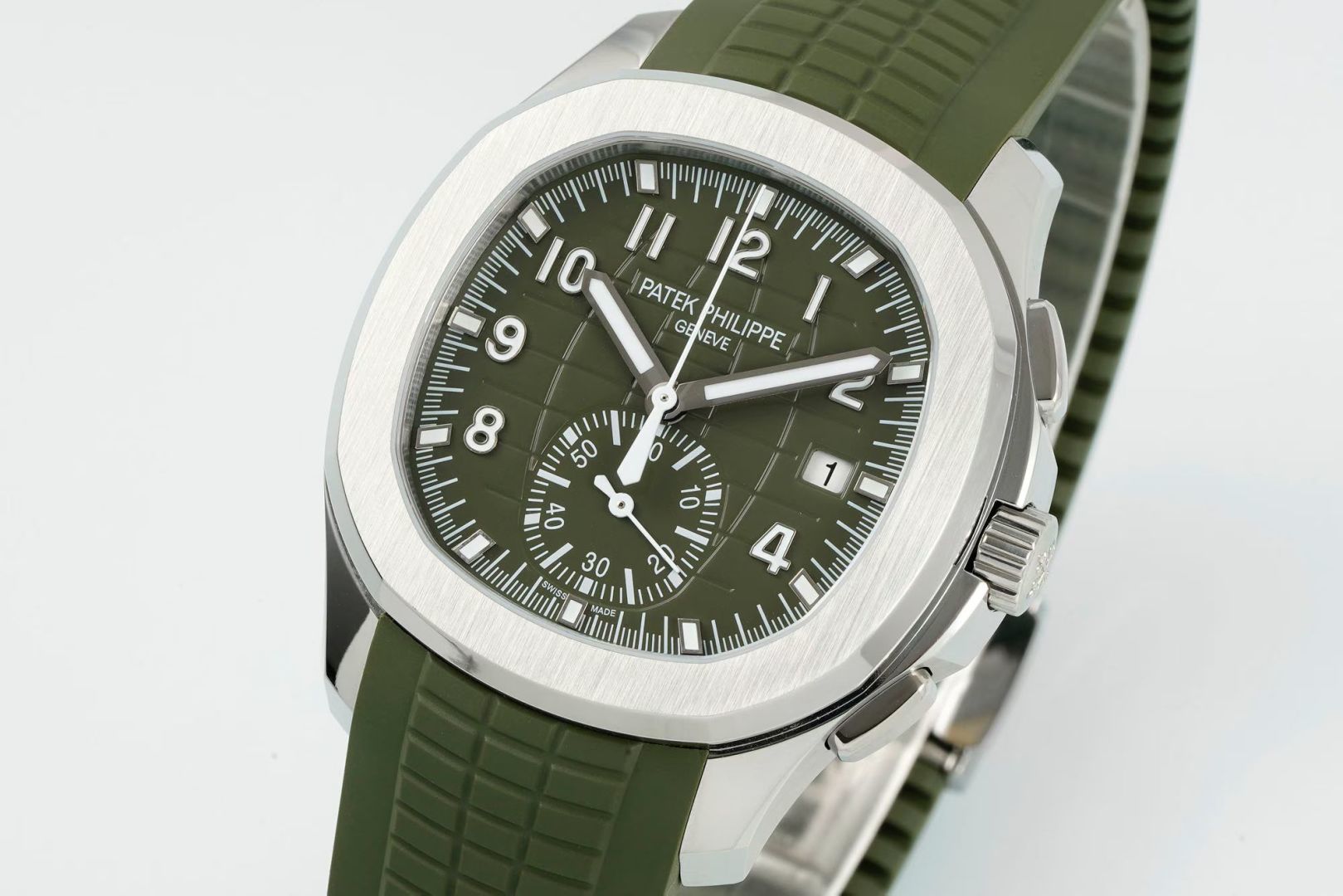Patek Philippe Aquanaut 5968 Platinum DDF Factory Configuration 9546EB 1:1 Superclone - Image 3