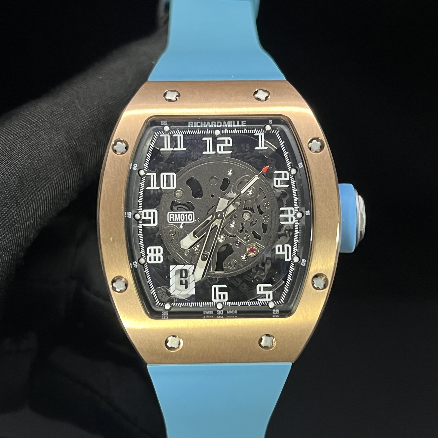 Richard Mille RM 010 RM010 Stainless steel Rubber strap 1:1 Superclone - Image 10