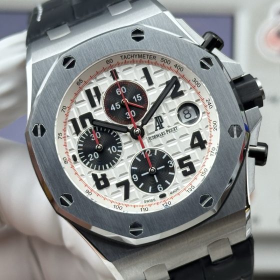 Audemars Piguet Royal Oak Offshore 26470 Stainless steel Rubber strap 42 mm Chronograph LS Factory Configuration E2B587 1:1 Superclone