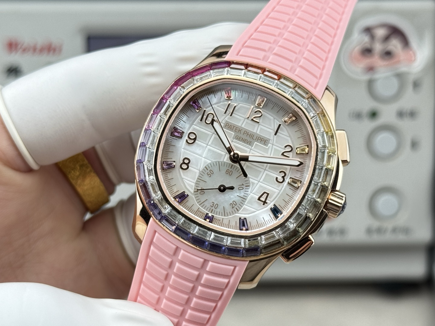Patek Philippe Aquanaut Luce 7968/300R-001 Rainbow Chronograph 1:1 Superclone - Image 112