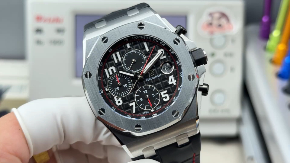 Audemars Piguet Royal Oak Offshore 26470 Stainless steel Rubber strap 42 mm Chronograph LS Factory Configuration 48B6E5 1:1 Superclone