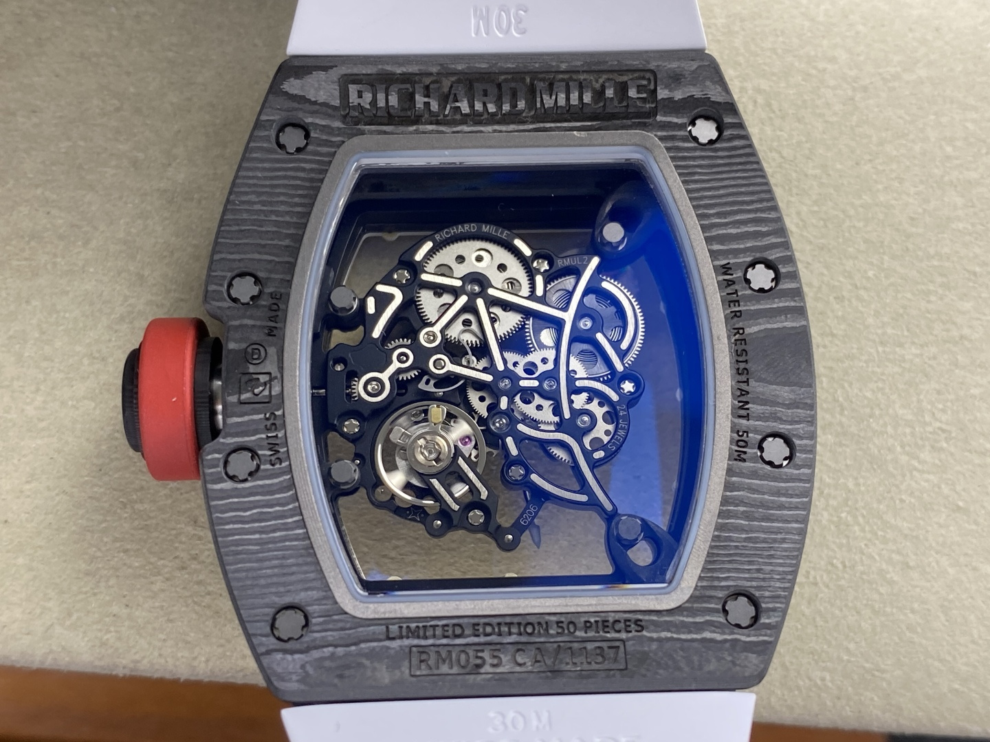 Richard Mille RM 055 RM055 Carbon composite Manual-wind ZF Factory Configuration 2661FA 1:1 Superclone - Image 7