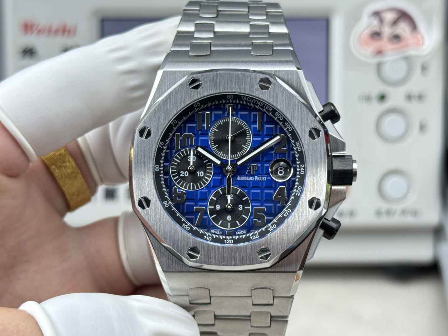 Audemars Piguet Royal Oak Offshore 26470 Stainless steel Rubber strap 42 mm Chronograph LS Factory Configuration 7F84E3 1:1 Superclone