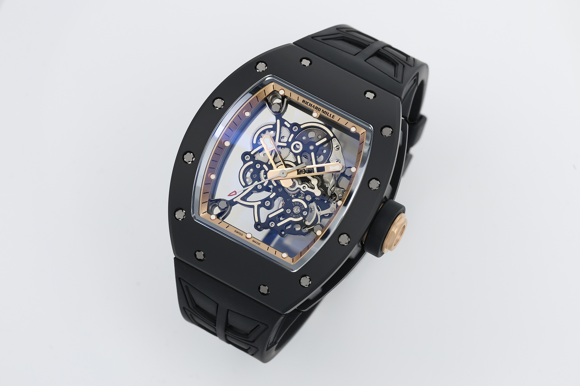 Richard Mille RM 055 RM055 Black Ceramic 42.70 mm Manual-wind ZF Factory Configuration F9798D 1:1 Superclone - Image 2