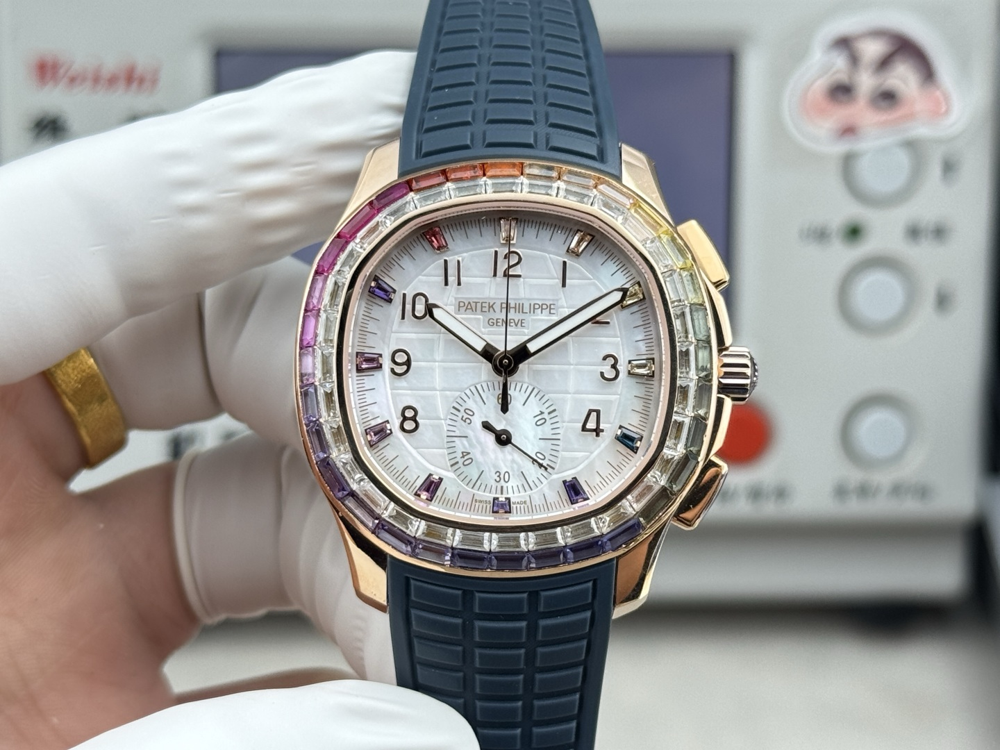Patek Philippe Aquanaut Luce 7968/300R-001 Rainbow Chronograph 1:1 Superclone - Image 5