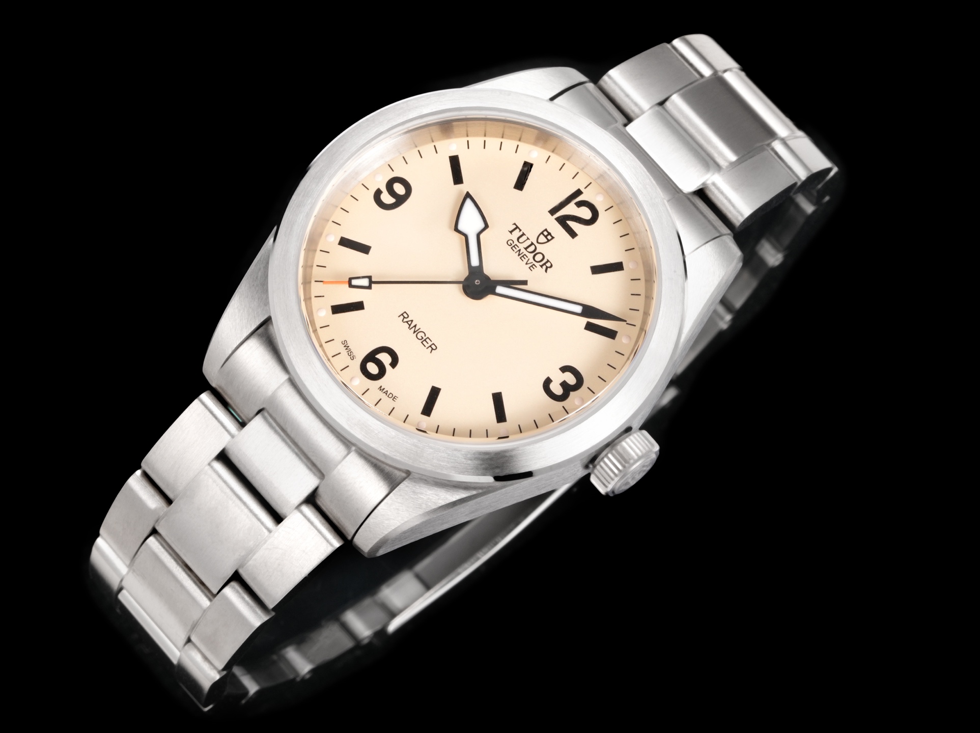 Tudor Ranger watch - 39mm steel case, Beige domed dial - m79950-0008 1:1 Superclone - Image 8