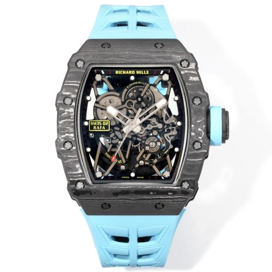 Richard Mille RM 035 RM35-02 Black dial Rubber strap Configuration 8D40B4 1:1 Superclone