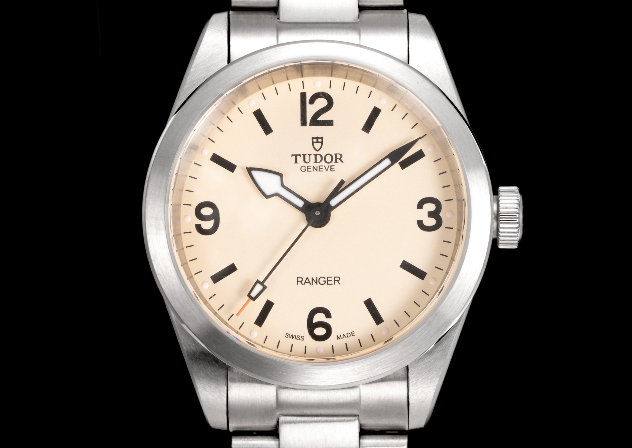 Tudor Ranger watch - 39mm steel case, Beige domed dial - m79950-0008 1:1 Superclone - Image 7