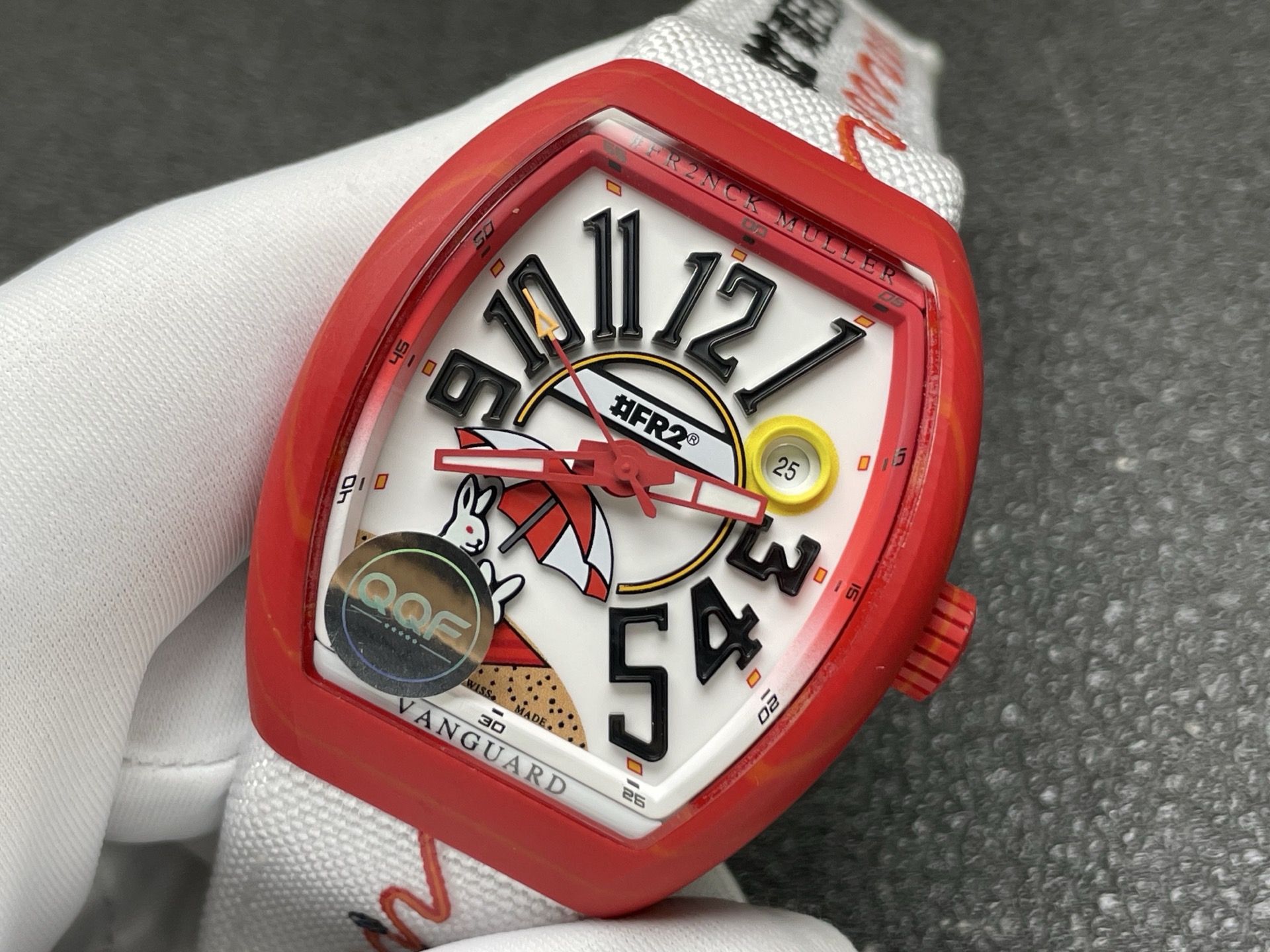 Franck Muller Vanguard V41 Carbon composite 41 mm Date display QQF Factory Configuration 9C546F 1:1 Superclone - Image 6