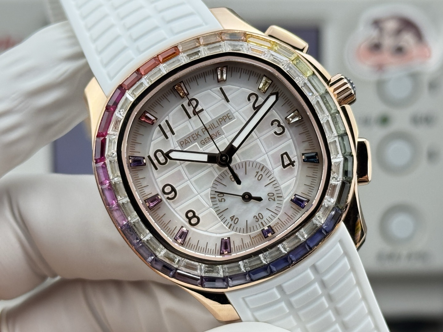 Patek Philippe Aquanaut Luce 7968/300R-001 Rainbow Chronograph 1:1 Superclone - Image 173
