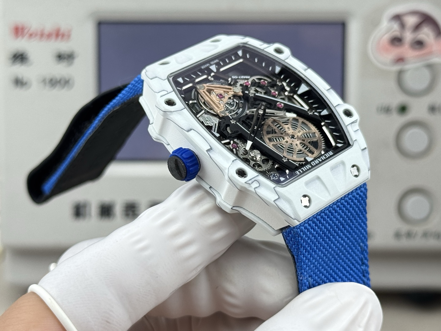 Richard Mille RM 027 RM27-05 Carbon composite Tourbillon Configuration 19C63D 1:1 Superclone - Image 7