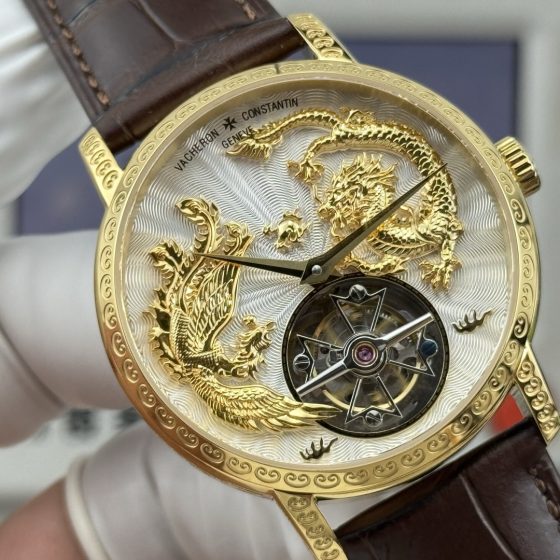 Vacheron Constantin Traditionnelle Rose-gold tone Black dial 41 mm Tourbillon Manual-wind ANT Factory Configuration 28CC15 1:1 Superclone