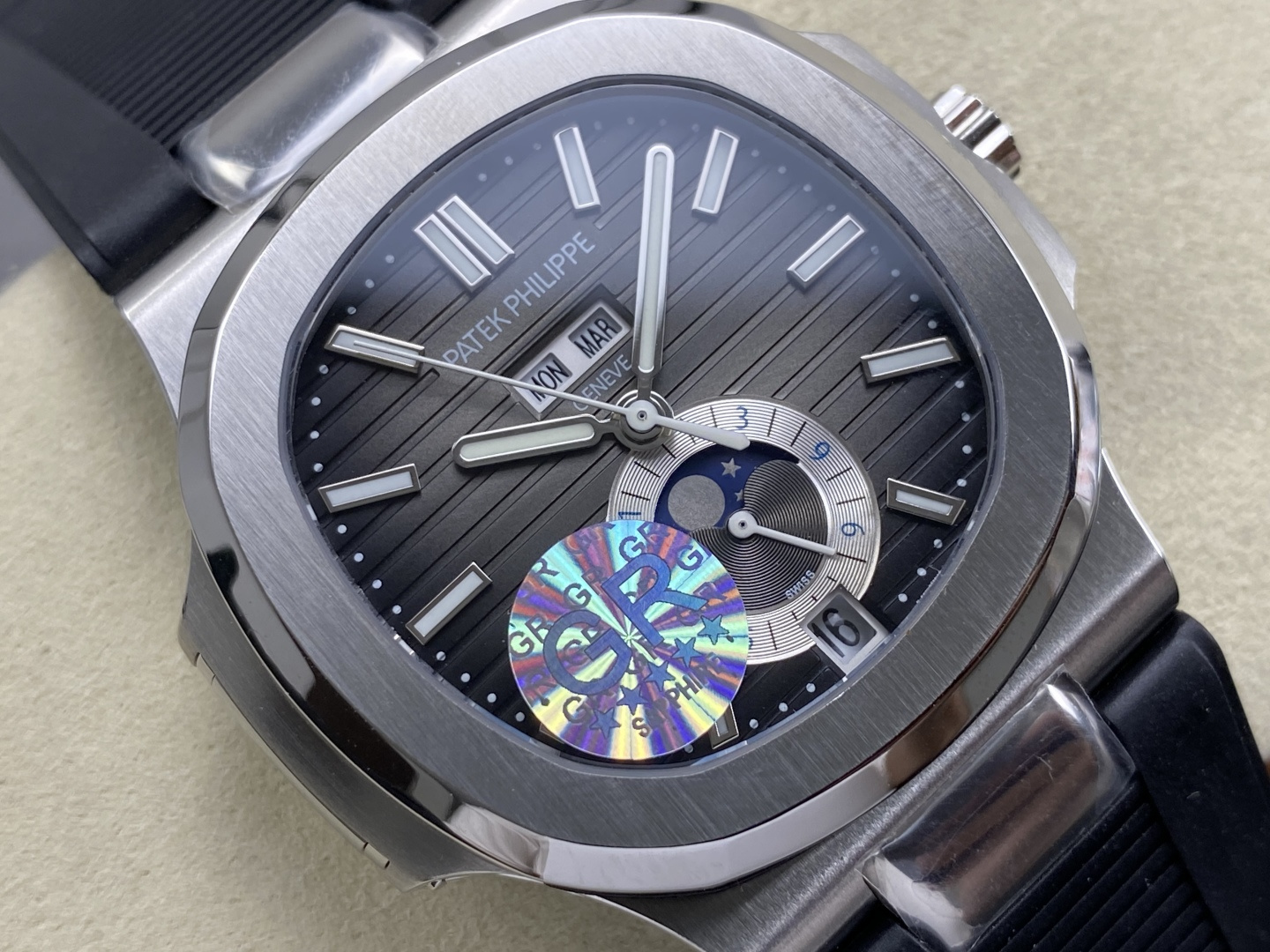 Patek Philippe Nautilus Quantième Annuel. Phases De Lune 5726/1A-014 1:1 Superclone - Image 19