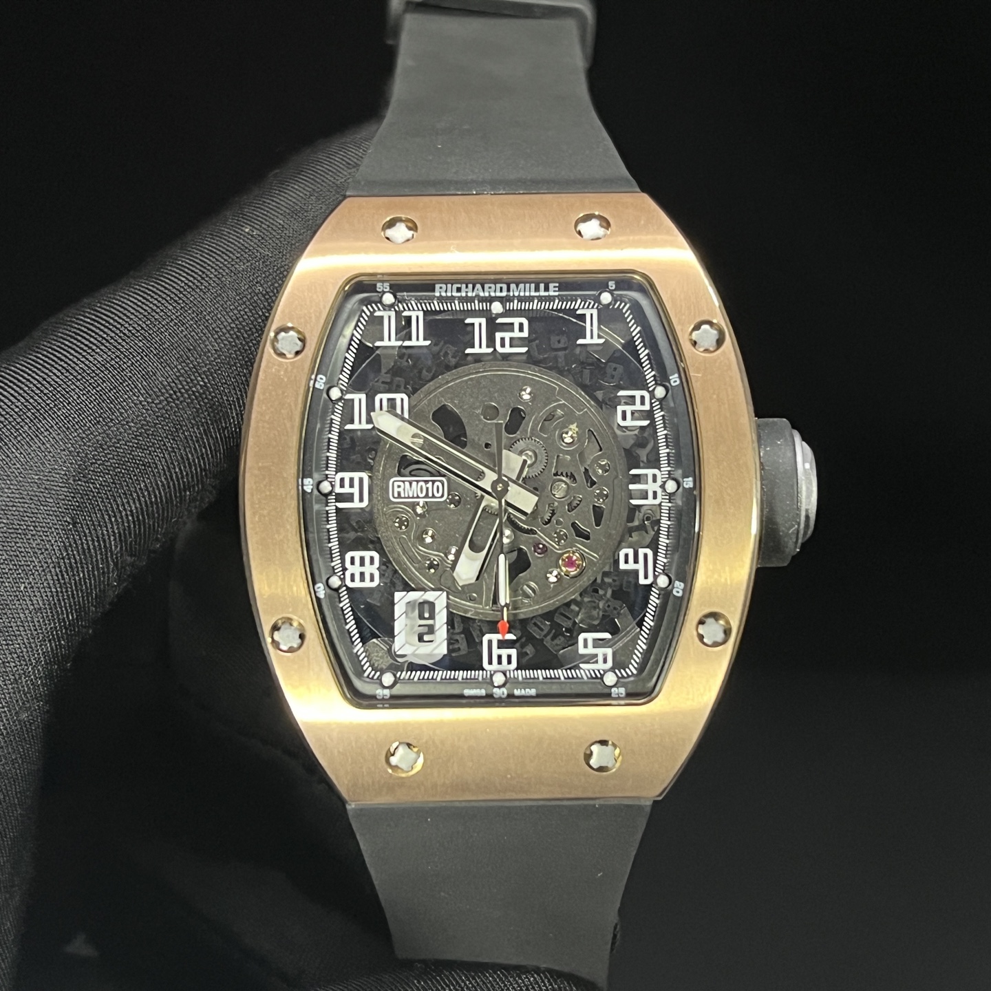 Richard Mille RM 010 RM010 Stainless steel Rubber strap 1:1 Superclone - Image 9