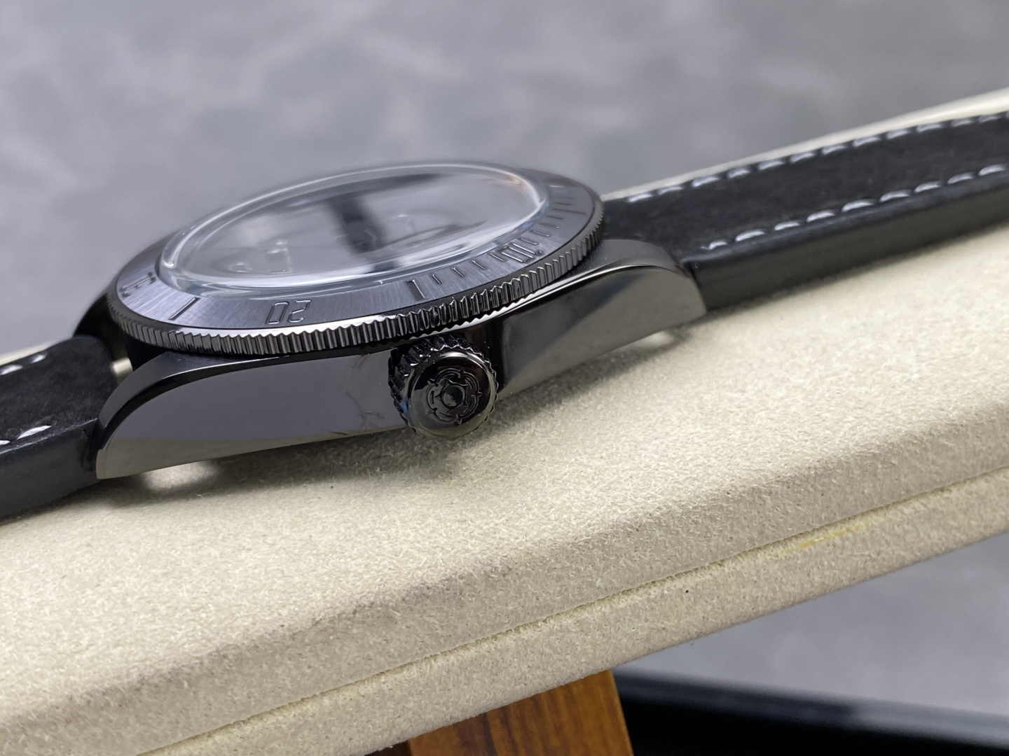 Tudor Black Bay Black Black Leather strap 41 mm Tourbillon GR Factory Configuration AC4E08 1:1 Superclone - Image 2