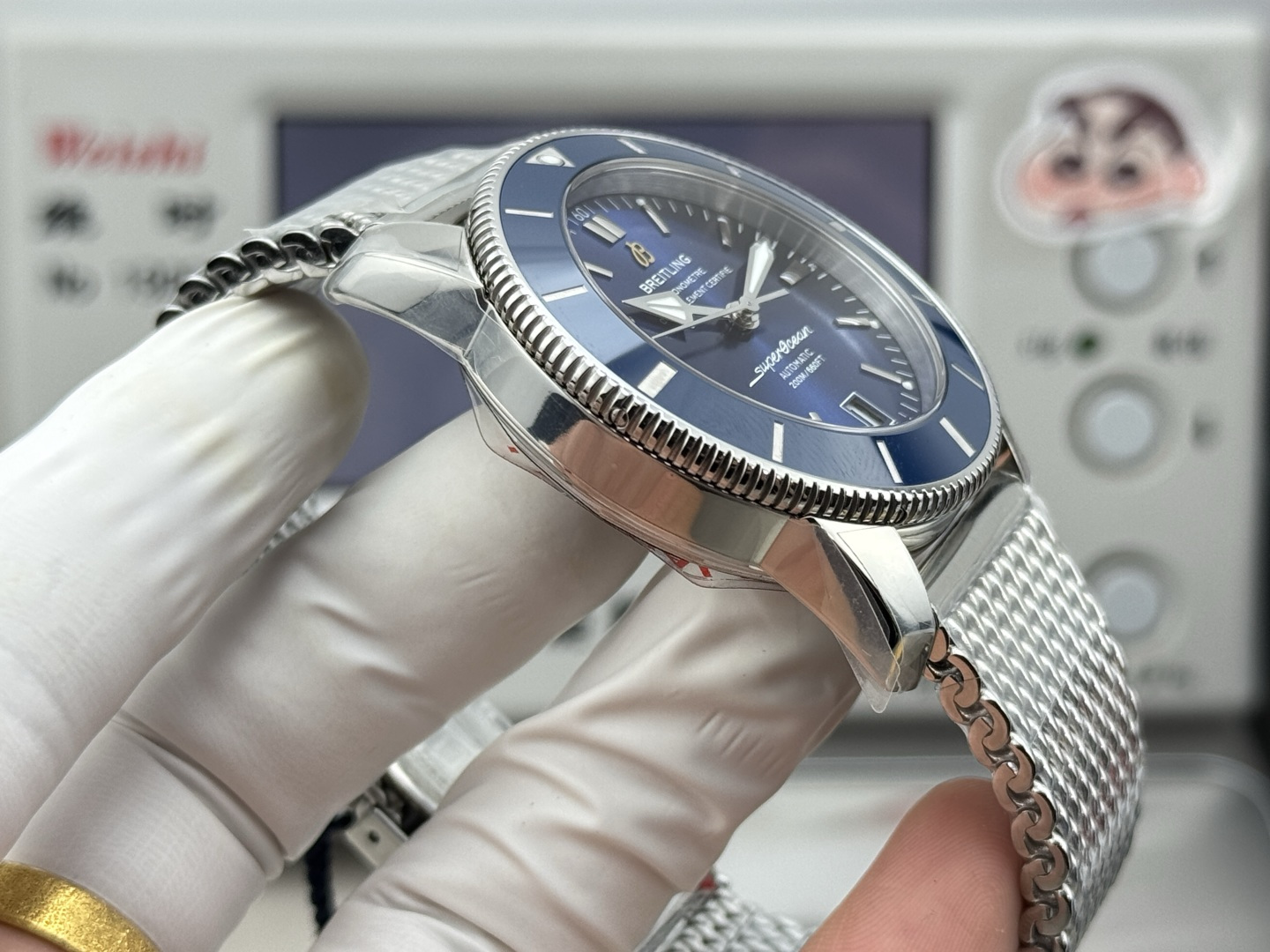 Breitling Superocean Heritage Rubber strap 42 mm GF Factory Configuration 7DF44F 1:1 Superclone - Image 7