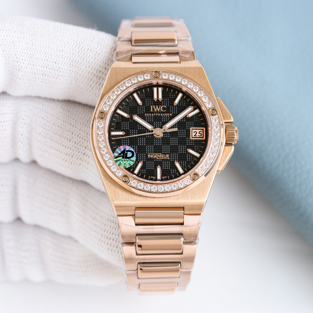 IWC Ingenieur Rose-gold tone 35.1 mm Automatic Configuration A66C2F 1:1 Superclone - Image 6