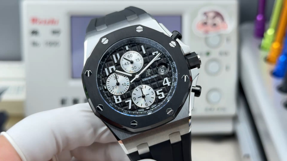 Audemars Piguet Royal Oak Offshore 26470 Stainless steel Rubber strap 42 mm Chronograph LS Factory Configuration BE4175 1:1 Superclone