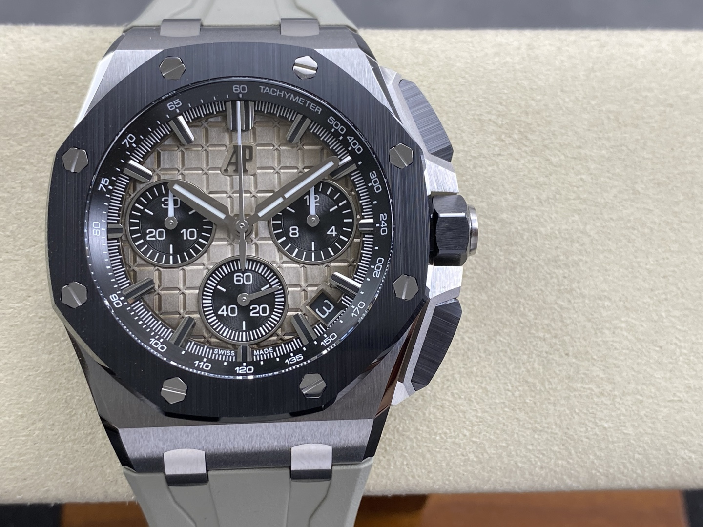 Audemars Piguet Royal Oak Offshore Stainless steel Rubber strap DDF Factory Configuration D0D88A 1:1 Superclone - Image 10