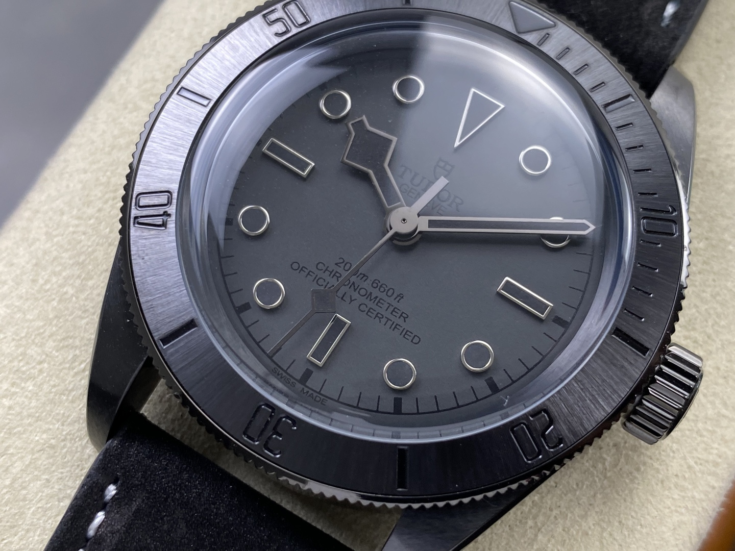Tudor Black Bay Black Black Leather strap 41 mm Tourbillon GR Factory Configuration AC4E08 1:1 Superclone - Image 12