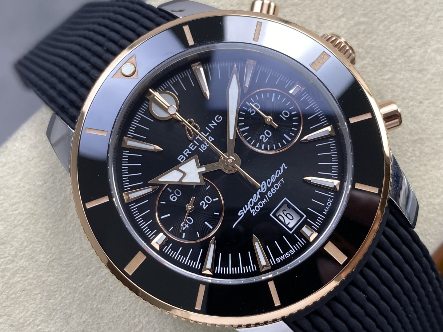 Breitling Superocean Heritage Rubber strap Chronograph BLS Factory Configuration 96C01F 1:1 Superclone - Image 9