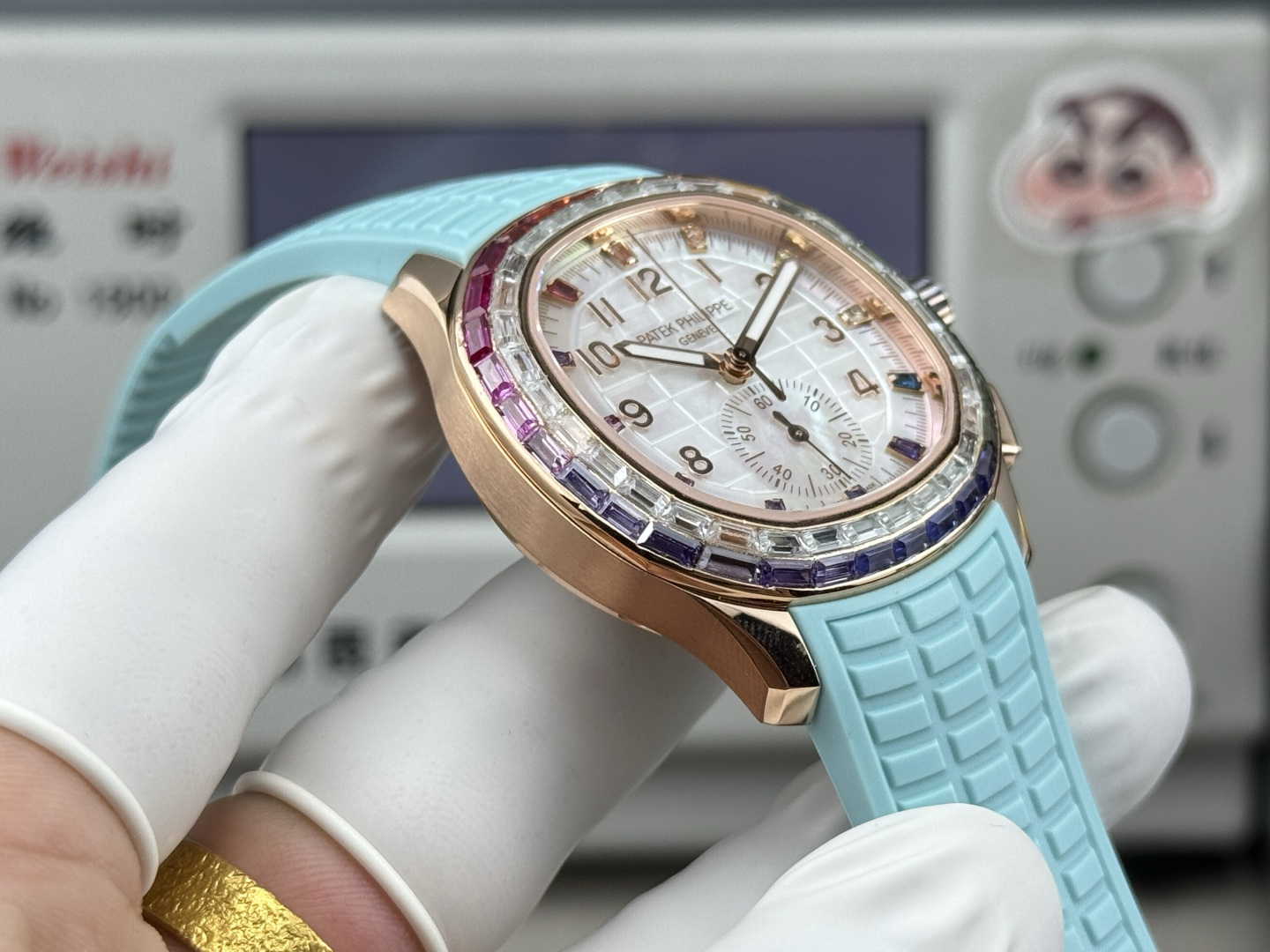 Patek Philippe Aquanaut Luce 7968/300R-001 Rainbow Chronograph 1:1 Superclone - Image 153