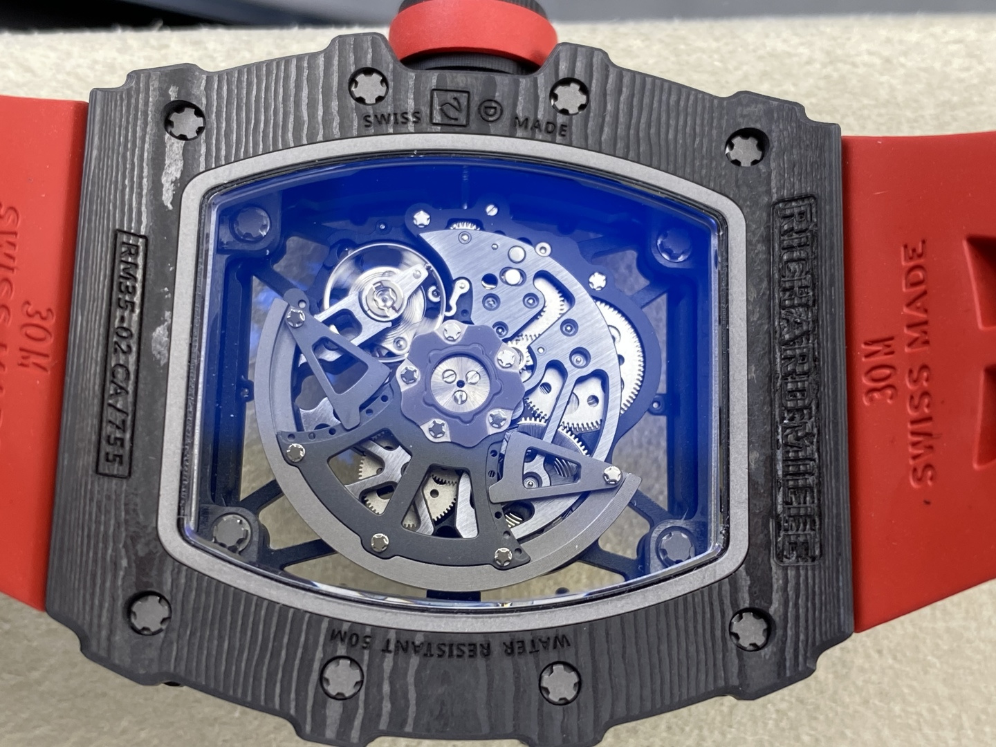Richard Mille RM 035 RM35-02 Rubber strap 1:1 Superclone - Image 13