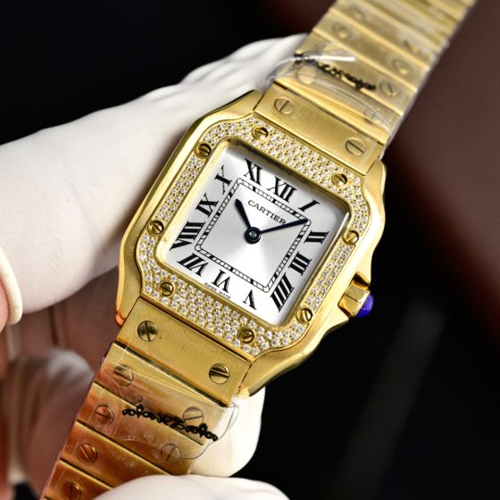 Cartier Santos Stainless steel Silver dial 27 x 34.4 mm TW Factory Configuration 1AB5E9 1:1 Superclone
