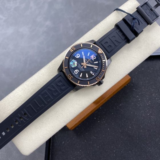 Breitling Superocean Black-and-Rose-Tone Diver 1:1 Superclone — BC17A2