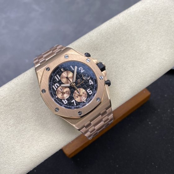 Audemars Piguet Royal Oak Offshore Chronograph 26470OR.OO.1000OR.03 Rose Gold Black Dial 1:1 Superclone